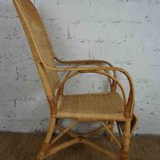 Fauteuil en rotin années 1950
