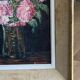 Oil on panel by r fescheux still life bouquet of flowers