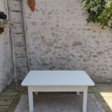 Table basse avec tiroir blanche