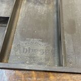 60s English flat desk in oak