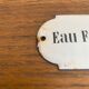 Plaque émaillée « Eau froide »