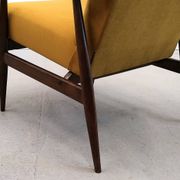 1960 Henryk Lis Mid Century armchair in Goldenrod velvet