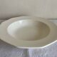 Octagonal fine earthenware table centrepiece 1920 white cream