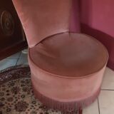 Antique velvet armchair