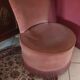 Fauteuil ancien en velour