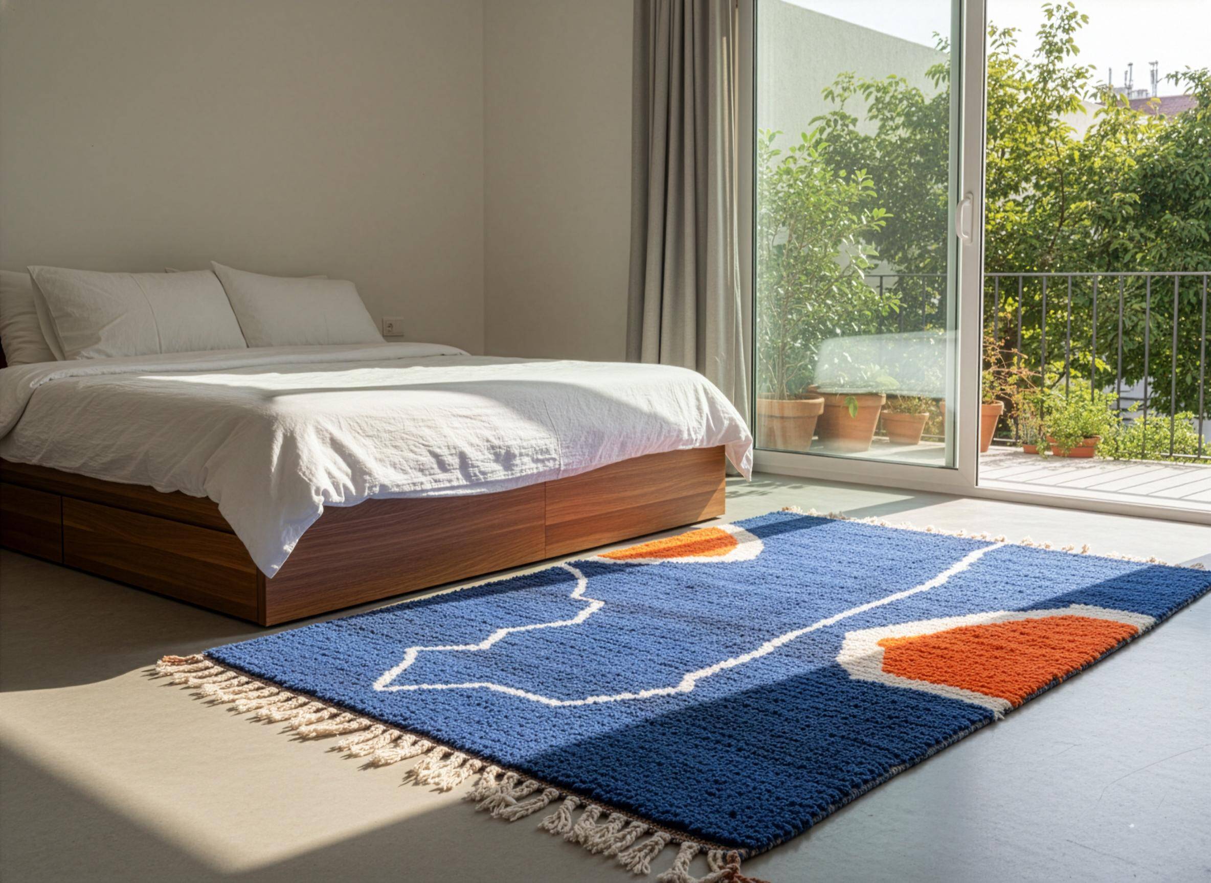 Moroccan rug in pure wool 2.5 x 1.5 m