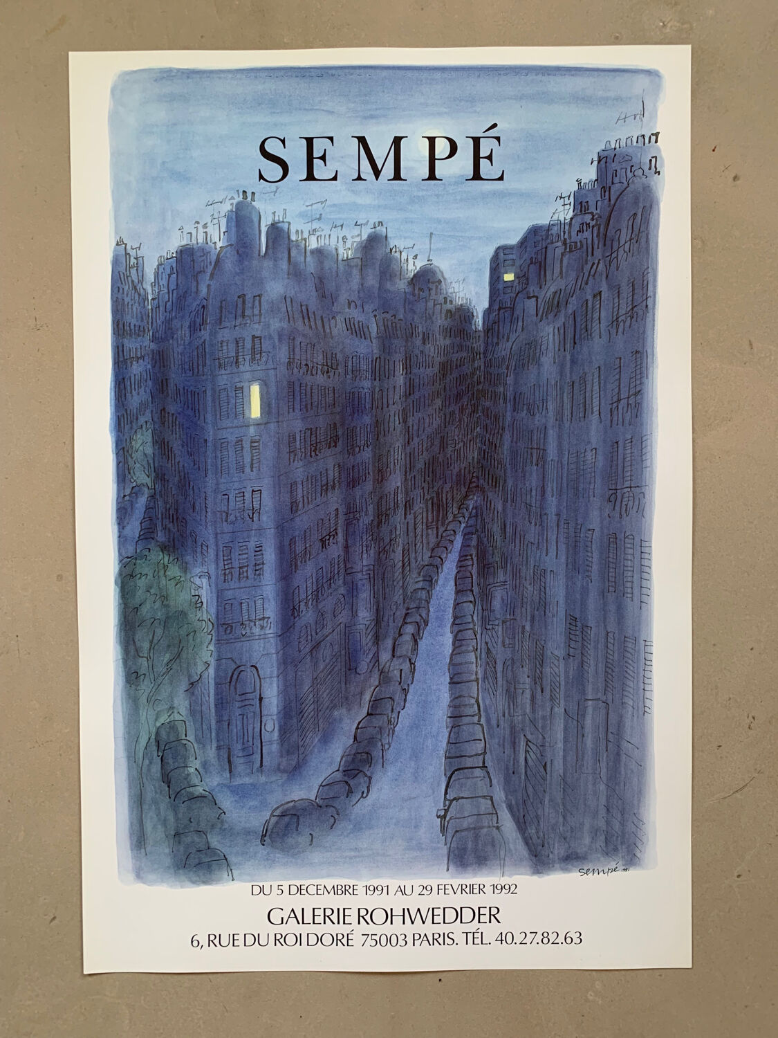 Sempé exhibition poster