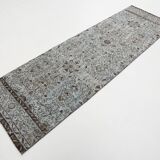 3x9 Rug For Kitchen Gray Vintage Runner Rug, 82x266Cm SK 3397