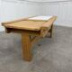Table basse sixties design en chêne