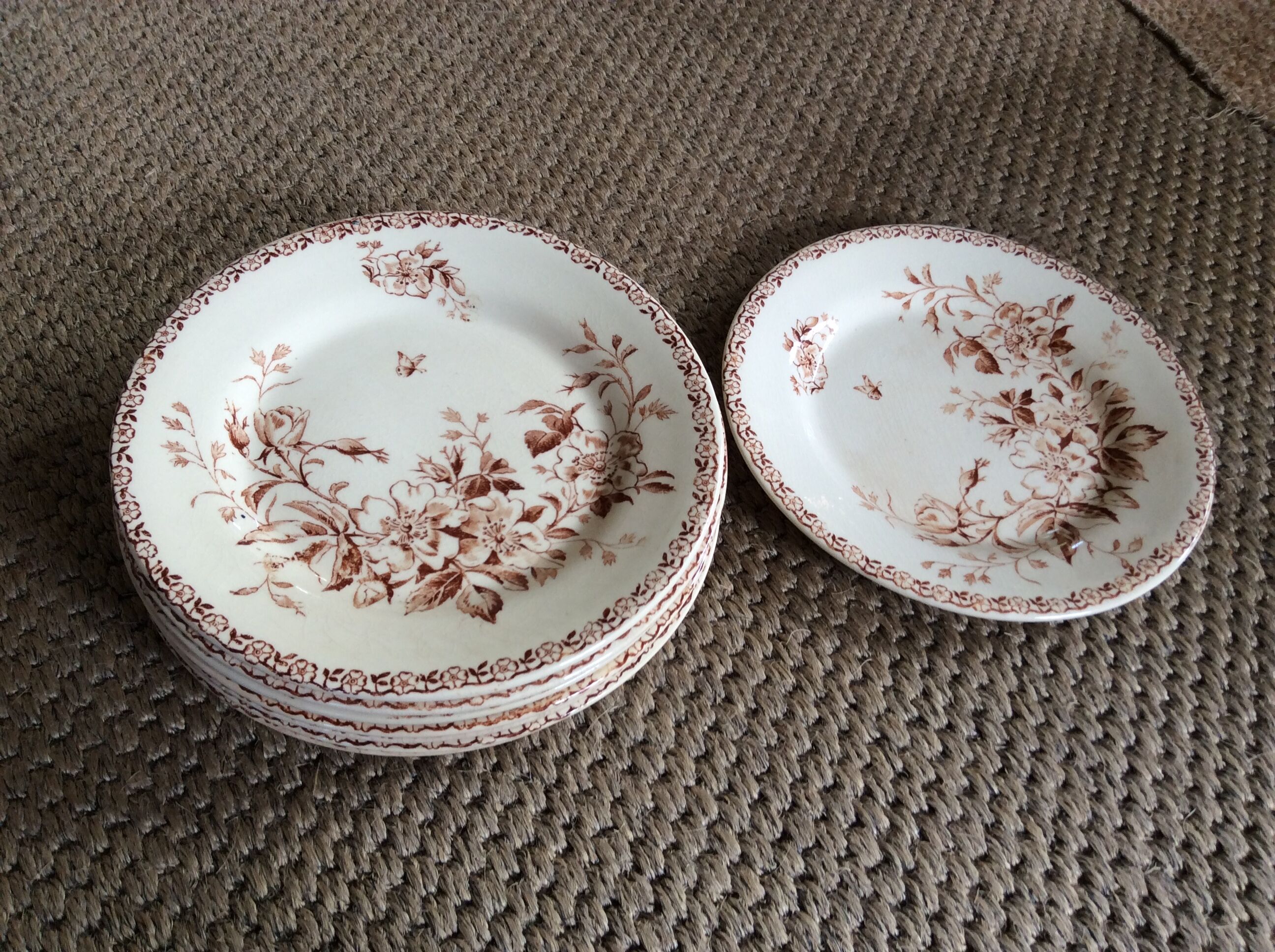 Series of 9 plates Iron Earth