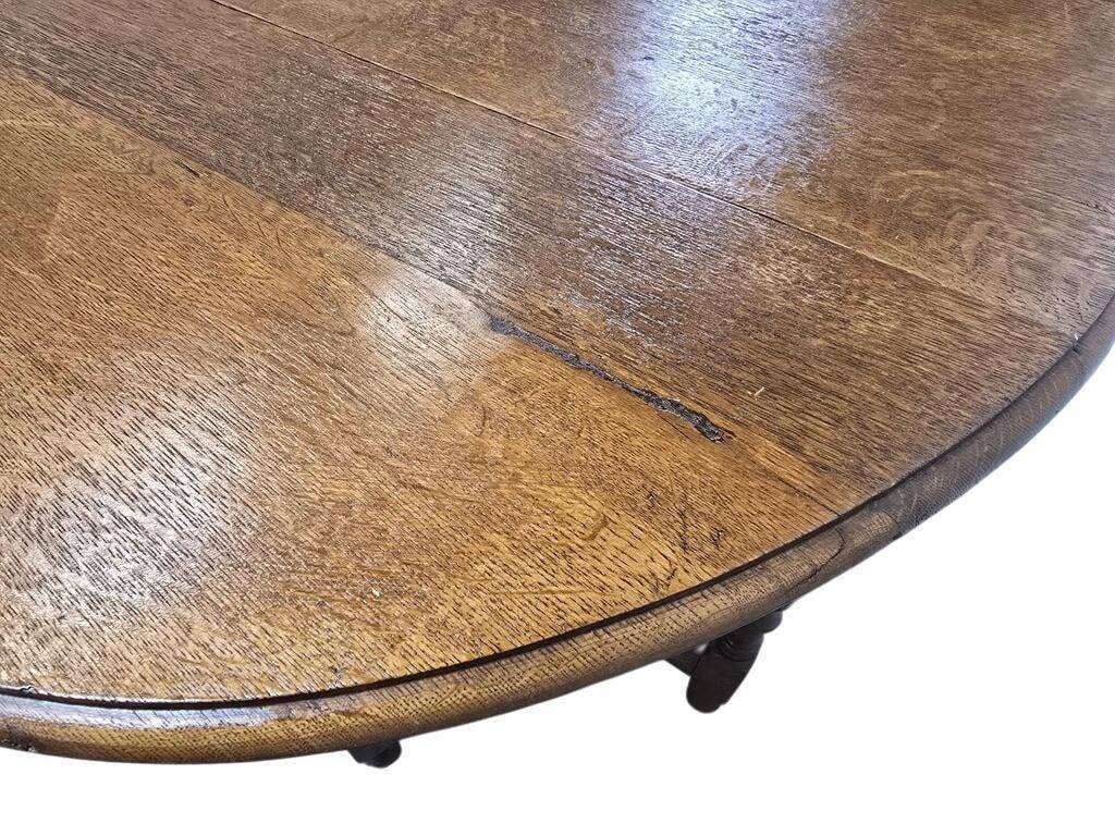 Vintage wooden table (foldable) / drop-leaf table / console