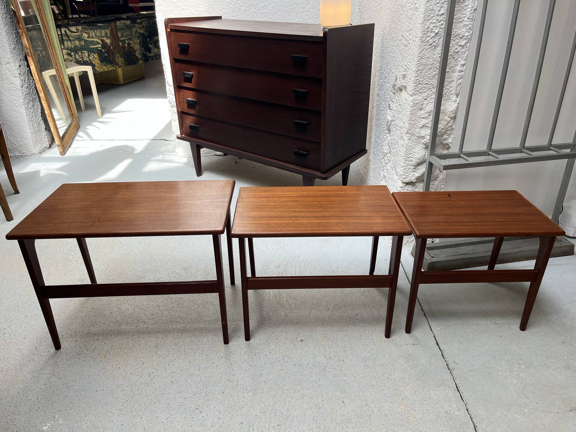 Scandinavian nesting tables