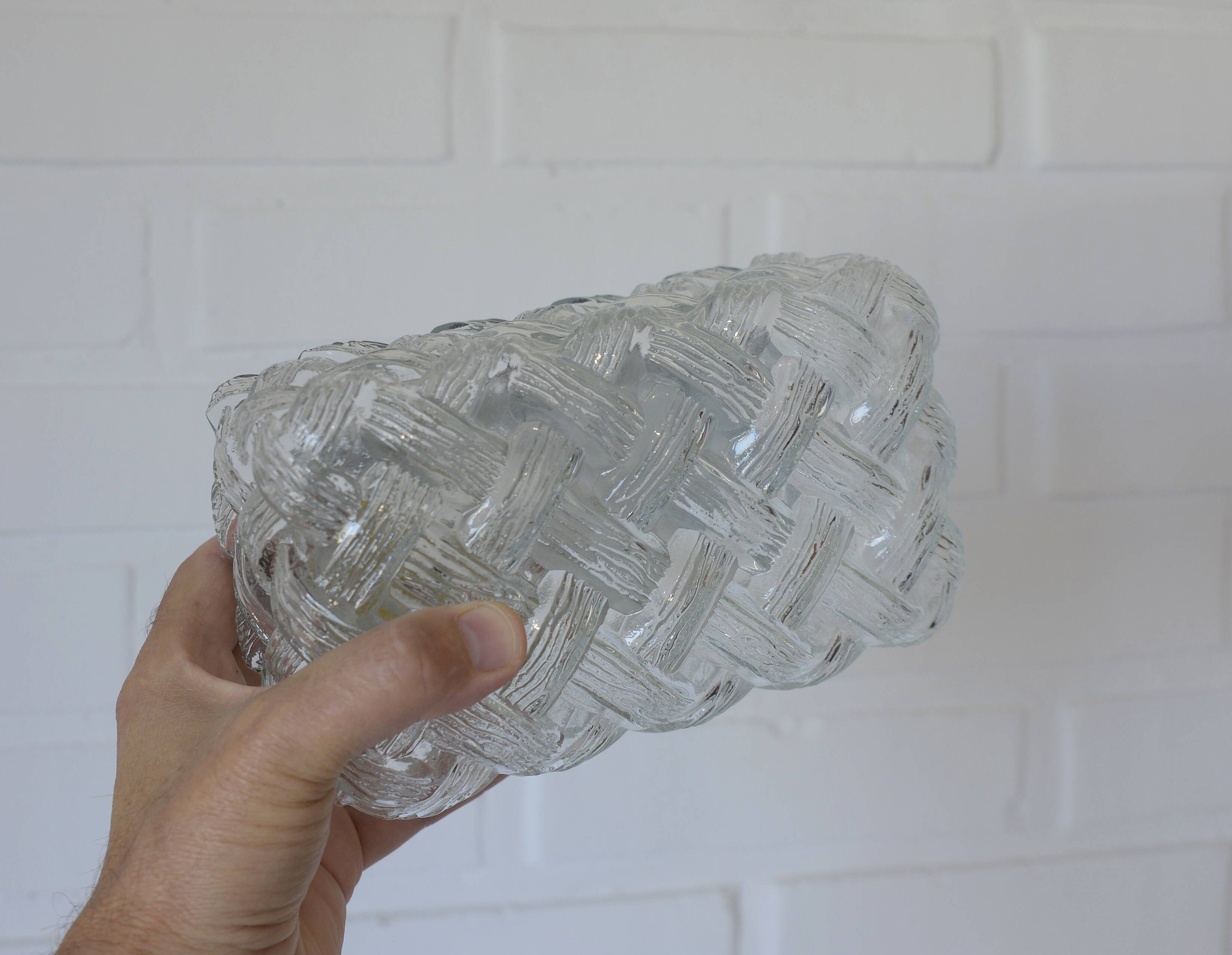 Appliques vintage, lot de 3 appliques murales, plafonnier encastré