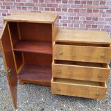 Asymmetrical chest of drawers