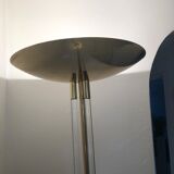 Design floor lamp in plexiglass and brass