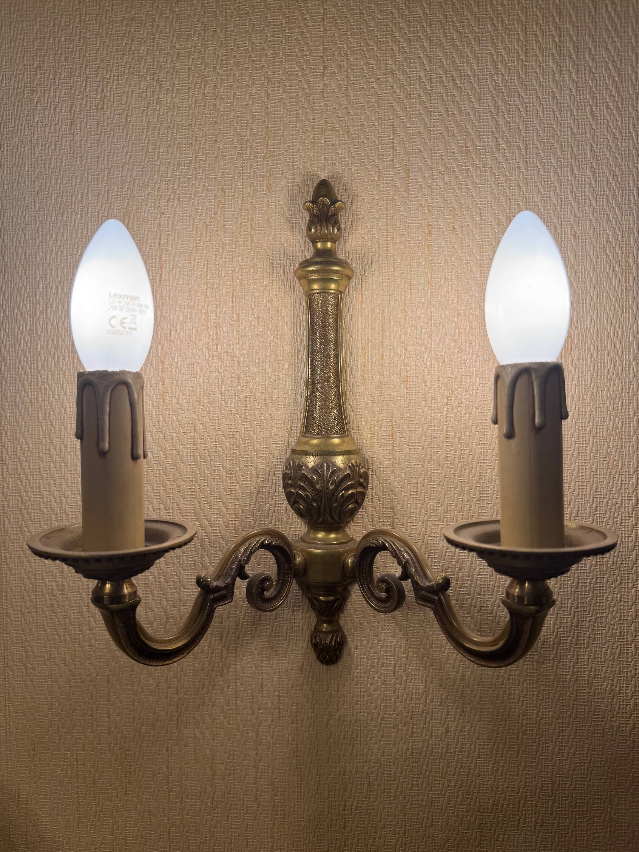 Bronze chandelier with 8 branches