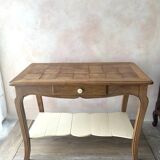 Old console in solid cherry wood - rustic Louis XV style