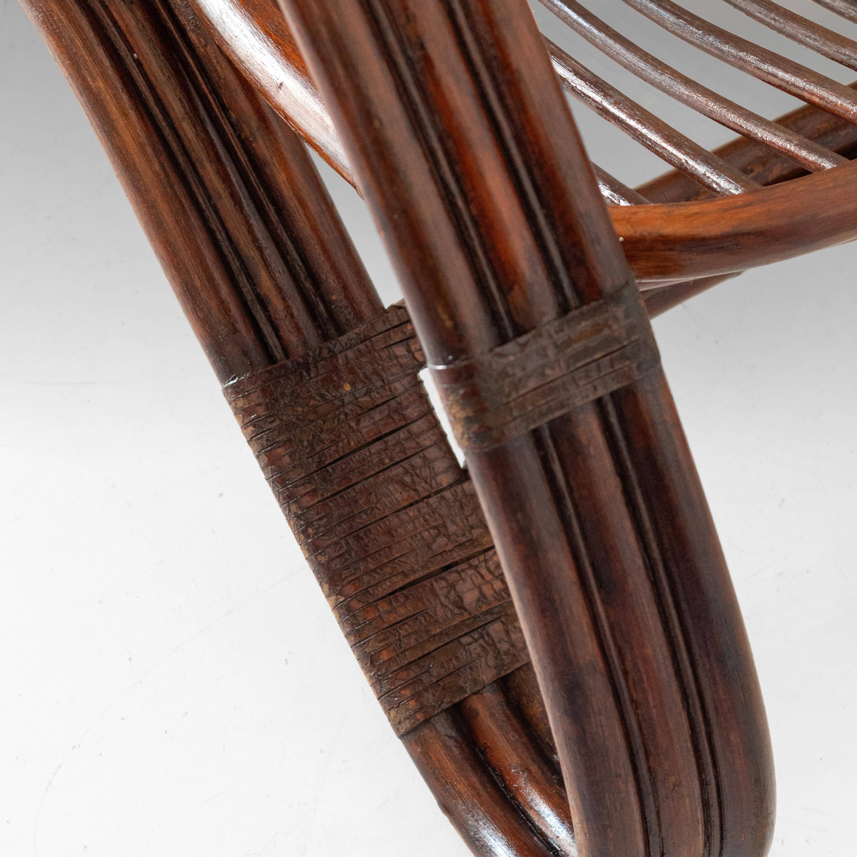 Mid Century Modern Bamboo Armchair, Italy 1960s