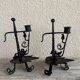 ARTS & CRAFTS PAIR OF CANDLESTICKS
