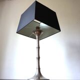 Table lamp made of chrome-plated