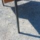 Desk of the 60s in mahogany base metal tubes 2 drawers
