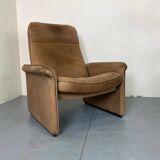 Fauteuil Modèle DS50 Mid-Century Brutaliste Moderniste en Cuir de de Sede, 1960s