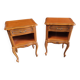 Pair of Louis XV style cherry bedside table