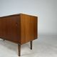 Buffet bas en teck vintage des années 60, style mid-century HiFi.