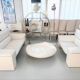 Cini Boeri for Knoll Three Seater Sofa 'Brigadier' in White Leather, 1970s