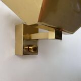 Vintage wall light, solid brass, Italy 1970s