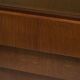 Mid-century Gio Ponti desk / Italian desk with a wooden and glass top