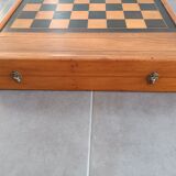 Jeu de jacquet, backgammon, dames en coffret ancien