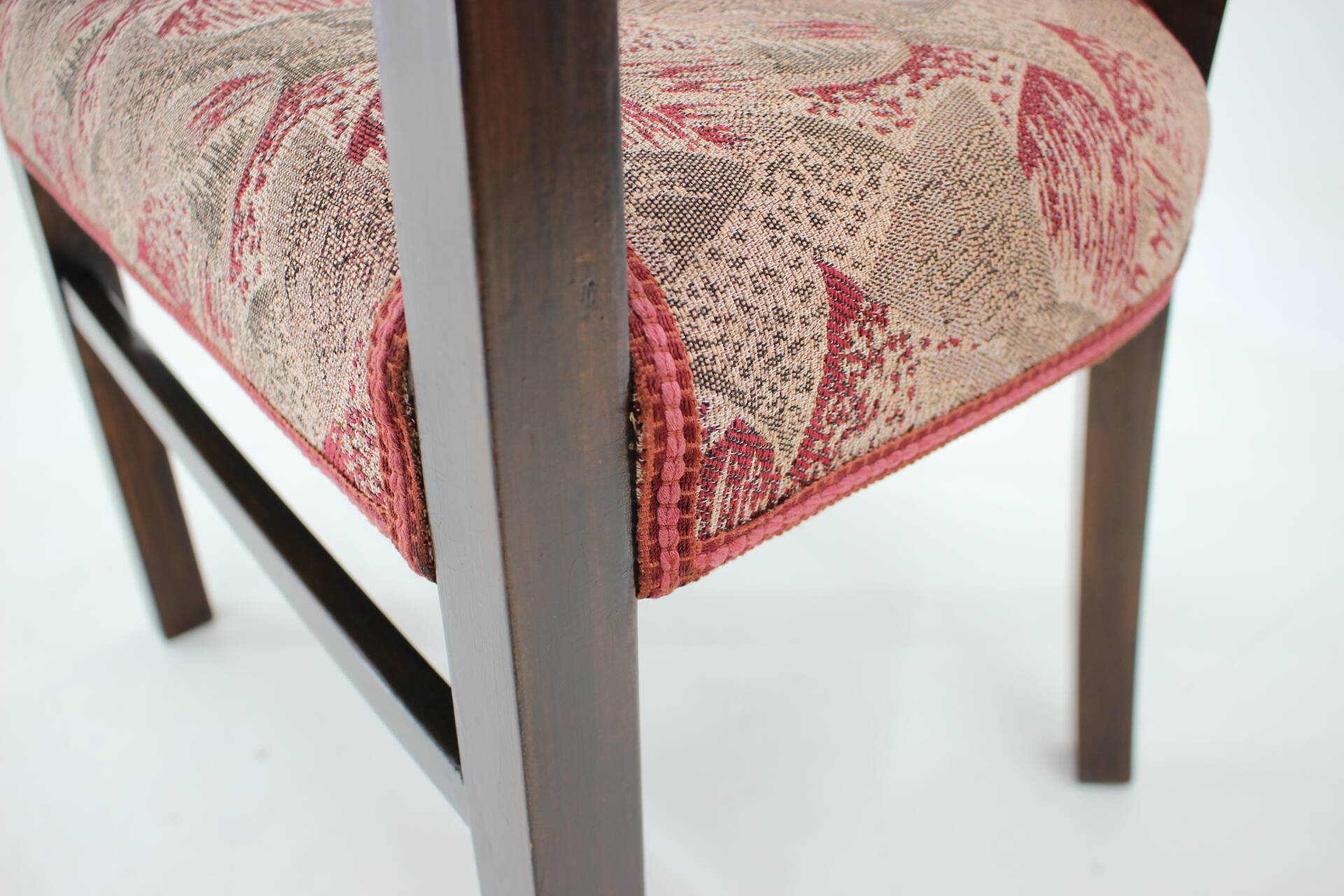 1940s Beech Bentwood Armchair, Czechoslovakia