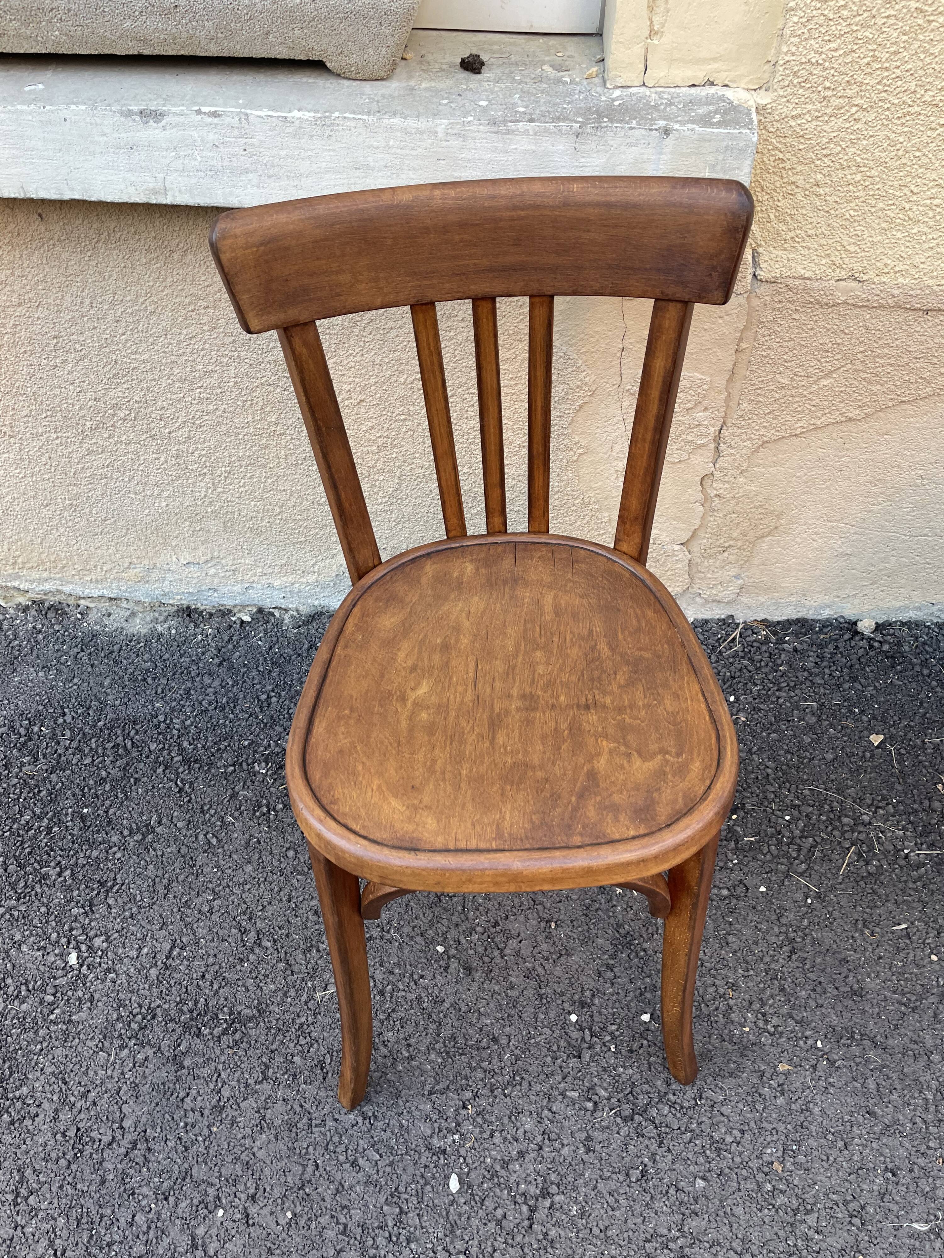 Mismatched bistro chairs