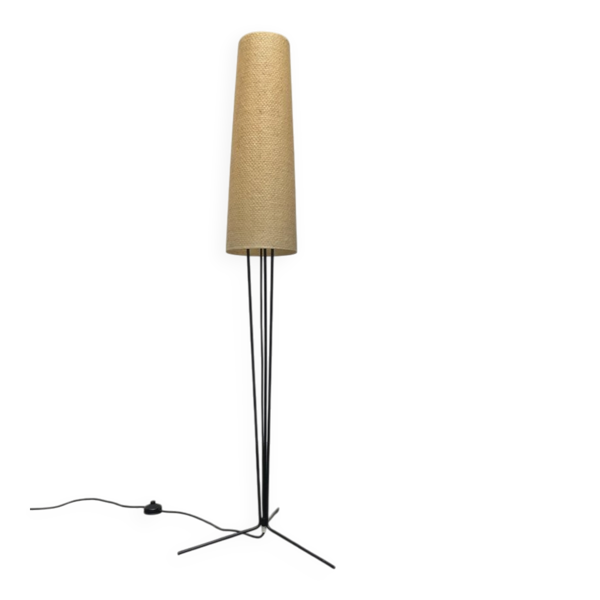 Lampe sur pied minimaliste allemande du milieu du siècle de Hesse Leuchten, années 1960