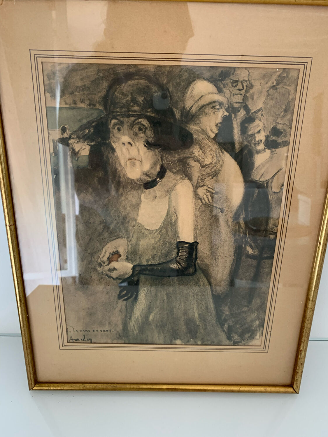 Drawing The Lady in Green