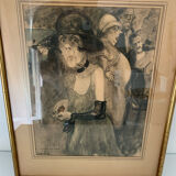 Drawing The Lady in Green