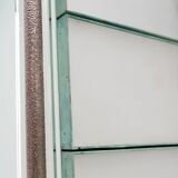 Storage furniture in glass and stainless steel 1988 copper