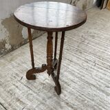 19th century oak pedestal console