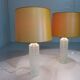 Set of 2 large glass table lamps 1960’s
