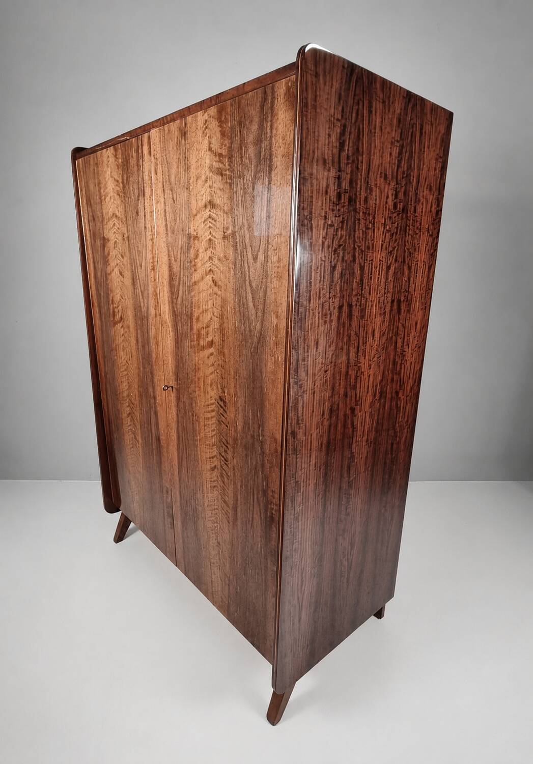 Vintage Wardrobe in Walnut by Tatra Nabytok, 1970s