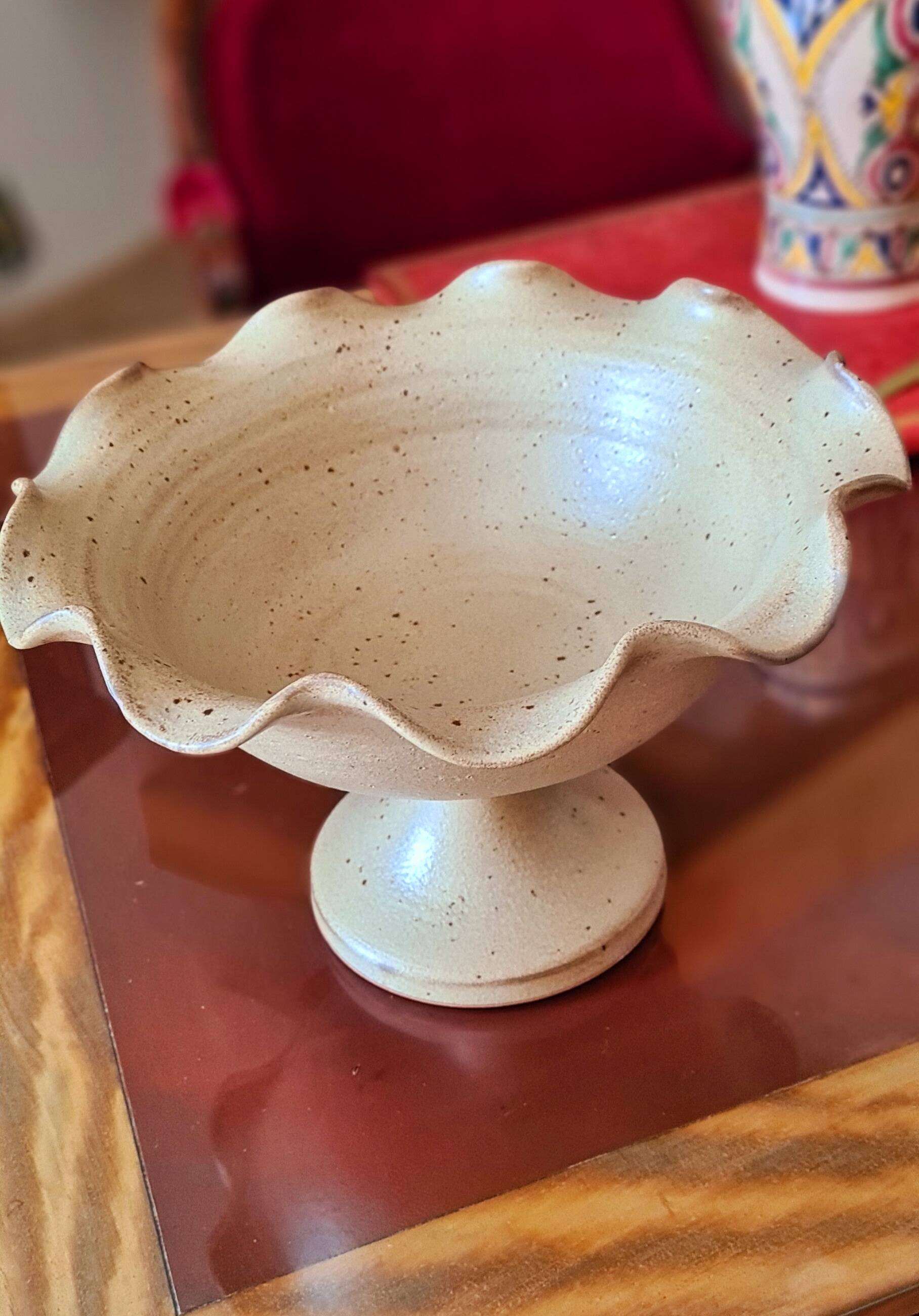 Coupe Vallauris en grès pyrité