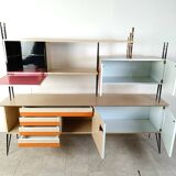 Mid century italian free standing wall unit, 1950s