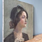 Old portrait painting, circa 1930