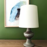 Brutalist table lamp in pyrite stone
