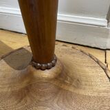 carved wooden floor lamp from the 40s