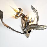 Flower wall lamp by Isabelle & Richard Faure, 1970s