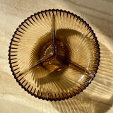 Plat en verre fumé