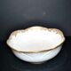 Antique Sèvres porcelain salad bowl with hand-painted gold arabesque decoration