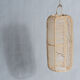Large lantern-shaped rattan pendant lamp H50 D24